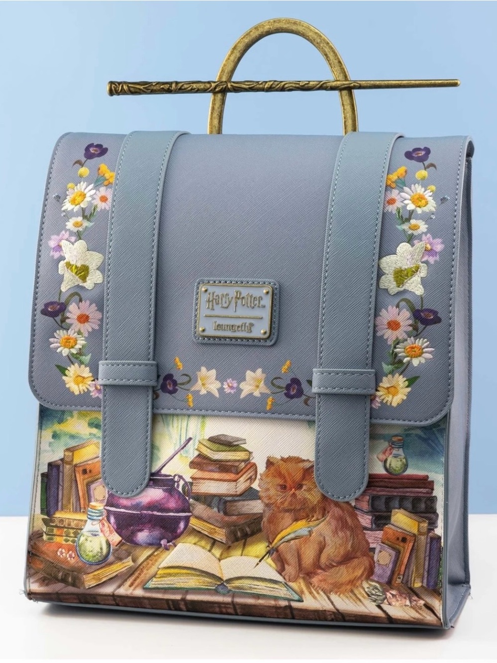 Loungefly BAM Exclusive Harry Potter Hermione Floral Embroidered Backpack NWT